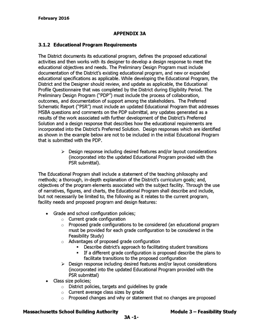 Sample Educational Programs