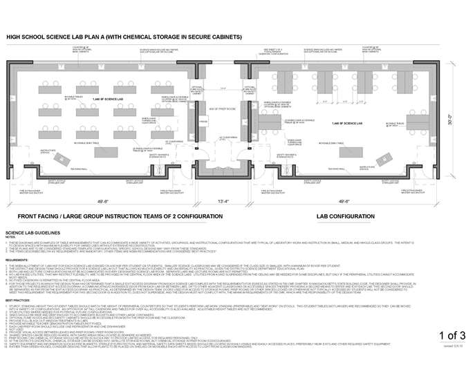 High School Science Lab Protypical Plans - 2010